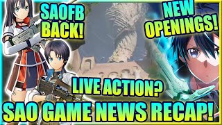 Live Action SAO SAOFD amp VS News SAOFB Protag in Unital Ring  Sword Art Online Games Event Recap [upl. by Leirza]