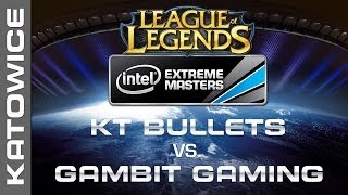 KT Bullets vs Gambit Gaming  Semifinal Map 1  IEM Katowice 2014  League of Legends [upl. by Mian]