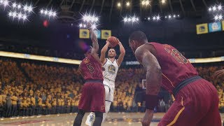 NBA Live 18  Cavs vs Warriors  ESPN Cam  Sliders in Description [upl. by Lilla]