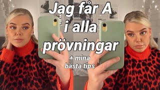 Jag får A i alla min prövningar  mina bästa tips amp tricks😉 [upl. by Gabbert625]