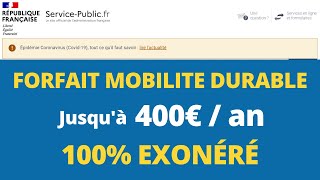 Forfait Mobilités Durables FMD  comment ça marche [upl. by Suzi]