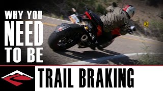 Why You Need to Be Trail Braking  Motorcycle Trail Braking Explained [upl. by Premer]