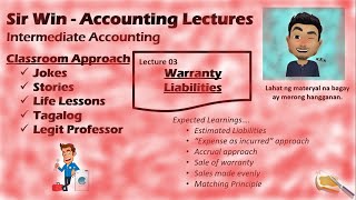 Lecture 03 Warranty Liability Estimated Liability Intermediate Accounting [upl. by Domini]