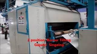 2 burner Gas Singeing Machine for cotton fabric [upl. by Adym]