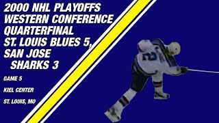 2000 NHL Western Conference Quarterfinal Game 5 St Louis Blues 5 San Jose Sharks 3 [upl. by Den]