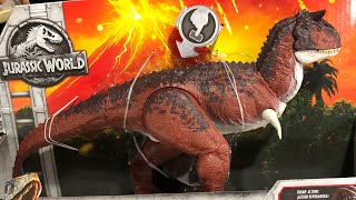 Carnotaurus Mattel Jurassic World Fallen Kingdom Toy Review [upl. by Morgan]