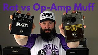 ProCo Rat 2 vs 70’s EHX OpAmp Little Big Muff  Windhand Guitar Tone [upl. by Aluap]