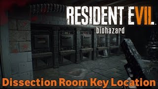 Resident Evil 7 Biohazard  Dissection Room Key Location [upl. by Drawd]