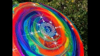 115  Epoxy Resin Art  Chakra Collaboration with Monica Barnes  Positive Energy [upl. by Cinda]