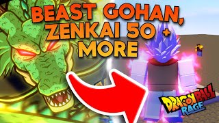 ZENKAI 50 BEAST GOHAN amp DRAGON BALLS OUT NOW  Roblox Dragon Ball Rage Update [upl. by Ebony]