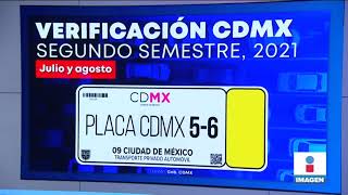 Publican calendario para la verificación vehicular en CDMX  Noticias con Yuriria Sierra [upl. by Lotta289]