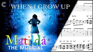 When I Grow Up  Matilda The Musical lyrics [upl. by Ytitsahc]