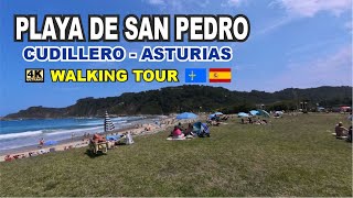 PLAYA DE SAN PEDRO DE LA RIBERA 🤩 CUDILLERO en Asturias walkingtour [upl. by Aerdnwahs]