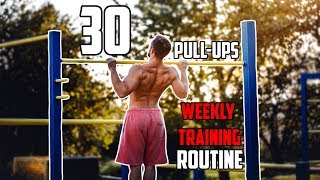 30 Pullups in a Row  Weekly Training Routine [upl. by Iidnarb]