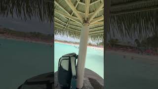 Hideaway Beach Club CocoCay  Natural Umbrella Gazebo with Table in the Water enjoytheview cruise [upl. by Gerlac]