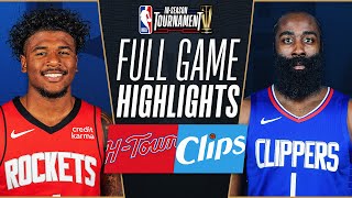 ROCKETS at CLIPPERS  NBA INSEASON TOURNAMENT 🏆  FULL GAME HIGHLIGHTS  November 17 2023 [upl. by Kylander]