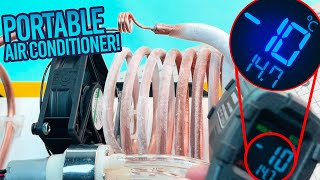 How to Make a Powerful Mini Freezer  Portable Mini Air Conditioner up to 10ºC [upl. by Lecrad]