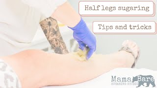 Half legs sugaring demo [upl. by Baudoin]