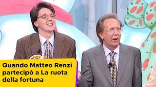 Quando Matteo Renzi partecipò a La ruota della fortuna  Mediaset Play Cult [upl. by Noeht4]