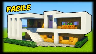 TUTO BELLE MAISON MODERNE FACILE A FAIRE  MINECRAFT [upl. by Nifares]