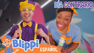 Día opuesto  Blippi Español  Videos educativos para niños  Aprende y Juega [upl. by Lorrac509]