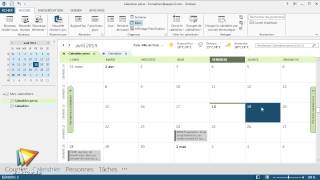 Tutoriel Outlook 2013  Gérer les affichages des calendriers  video2braincom [upl. by Nork]