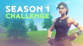 THE SEASON 1 CHALLENGE  DO YOU MISS SEASON ONE Fortnite Battle Royale  Dakotaz [upl. by Attem]