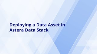 Deployment of Assets in Astera Data Stack [upl. by Reynard855]