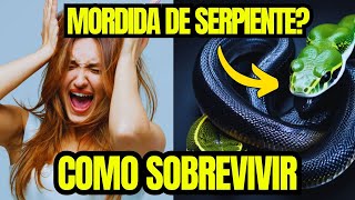 4 Pasos para SOBREVIVIR a mordida de serpiente ¡te SALVARÁ la VIDA [upl. by Hux986]