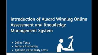 Online Assessment Solution Eklavvya to conduct assessments aptitude tests psychometric tests [upl. by Adnical]