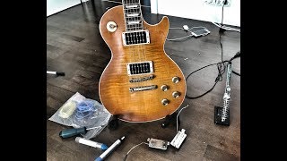 Gibson High Output Humbuckers 498T vs 500T vs Dirty Fingers orig [upl. by Aristotle879]