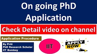 On Going PhD Admission 202425  PhD Admission 202425 [upl. by Tracay]