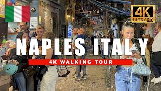 🇮🇹 Naples Italy  Naples Nightlife Evening Walking Tour 🍕 Italy Night Walk  4K HDR 60fps [upl. by Karla]