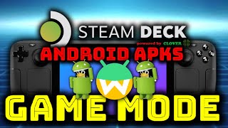 SteamOS 357  Launch Waydroid Android Apps APK directly in Game Mode  Steam Deck OLED Handheld PC [upl. by Adamec]