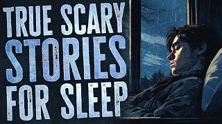 2 Hours of True Scary Stories for Sleep  Rain Sounds  Black Screen Compilation [upl. by Odlanra]