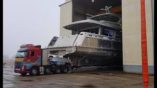 2019 Mulder ThirtySix BN118 hull arrival at Zoeterwoude [upl. by Janet]