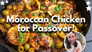 KOSHER FOR PASSOVER Braised Moroccan Chicken Recipe [upl. by Barnaby483]