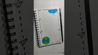 Geography assignment front page ideas 🌏😱 project decoration shorts [upl. by Winnifred]