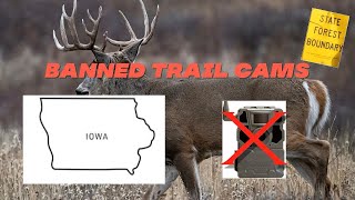 Iowa bans trail cams on public land  did this happen  deerhunting [upl. by Hnaht]