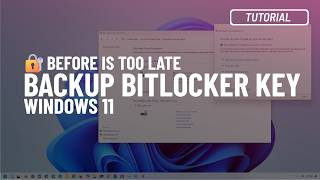 Windows 11 10 Backup BitLocker recovery key to unlock your PC [upl. by Sidonia325]