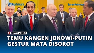 Momen Keakraban Presiden Rusia Vladimir Putin dan Presiden Jokowi Saat Bertemu di Beijing [upl. by Ahtikal]