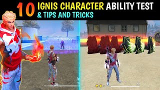 NEW IGNIS CHARACTER ABILITY TEST  GARENA FREE FIRE [upl. by Lauder]