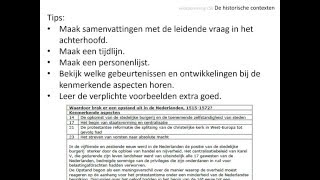 voorbereiding CSE 3 Historische contexten [upl. by Maleki]