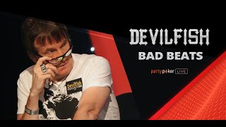 Top 5 Devilfish BAD BEATS  Poker Legends  Live Poker  partypoker [upl. by Eremaj]