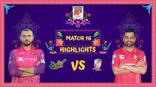 Match 16  Highlights  Sylhet Strikers vs Fortune Barishal [upl. by Aivato]