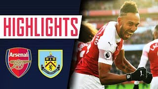 Ozil is back and Aubameyangs on fire  Arsenal 31 Burnley  Goals and highlights [upl. by Stormi]