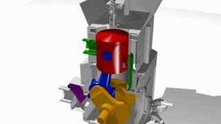 Two Stroke Engine Animation [upl. by Hein]