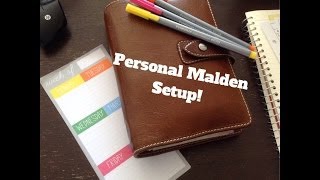 Filofax Personal Malden Setup [upl. by Zerline]