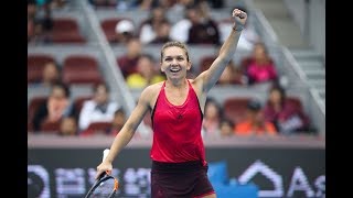 2017 China Open Semifinals  Simona Halep vs Jelena Ostapenko  WTA Highlights [upl. by Brynna]