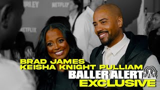 Keisha Knight Pulliam and Brad James Talk Their Love Shirley and Black Panthers Voting amp More [upl. by Ayardna257]